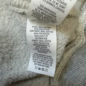 Aerie Bear Trail Gorpcore Gray Get Away Oversized Crewneck Sweatshirt size xxs thumbnail 7
