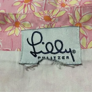 Lilly Pulitzer Vintage White Label Women’s Size 2 Pink Daisy Print Mini Skirt thumbnail 6