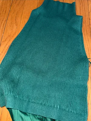 Anthropologie green Thea sleeveless twofer maxi dress size XS knit thumbnail 4