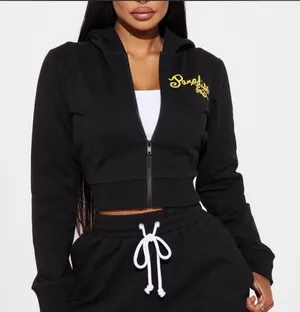 Cropped Black Zip thumbnail 1