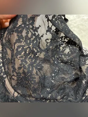Victoria's Secret Black Lace unlined Underwire Bra SZ:38DD thumbnail 4