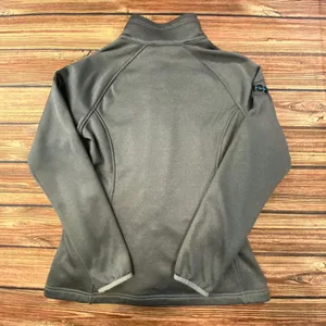 North Face Jacket Women's Large Gray Full Zip Canyon Flats Fleece Nice thumbnail 2