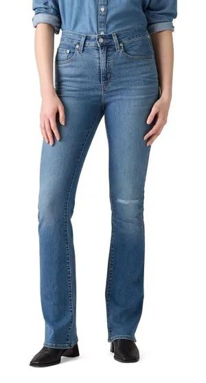 NWT Levi's 725 Women's High Rise Bootcut Jeans Medium Wash 31x32 thumbnail 1