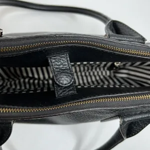 Kate Spade Lydia Southport Ave Shoulder Bag Large New York Black Pebbled Leather thumbnail 13