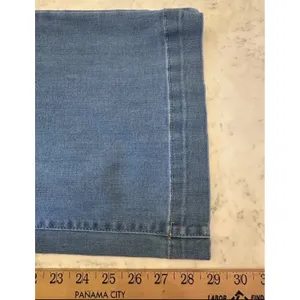 OAT New York Women High Rise Wide Leg Jeans Medium Wash Size 6/28 thumbnail 9