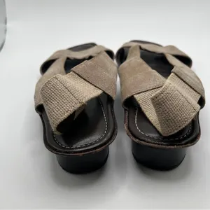 Brunate brown suede Sandals IT 37 US 7 Italian Designer Heels Dress VTG thumbnail 6