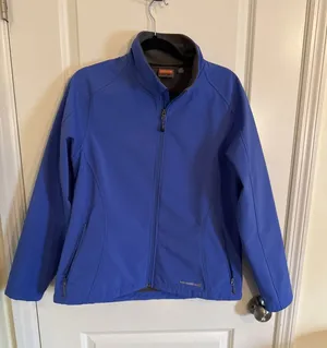 Merrell Aeroblock Womens Full Zip Jacket Large Fleece Lined Outdoors Hiking Blue thumbnail 1