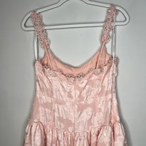 For Love & Lemons Florence Drop Waist Midi Dress Size L thumbnail 7