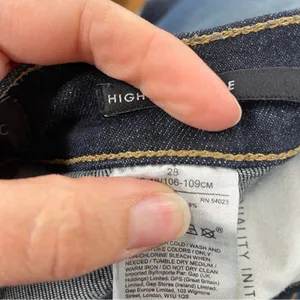Banana Republic High Rise Flare Jeans Womens 28 Dark Wash Blue Denim Stretch thumbnail 10