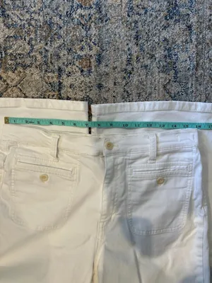 Madewell Wide-Leg Crop White Pants Size 29 thumbnail 2