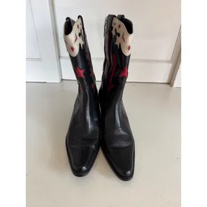 Matisse black red & white western‎ boots size 6.5 thumbnail 6
