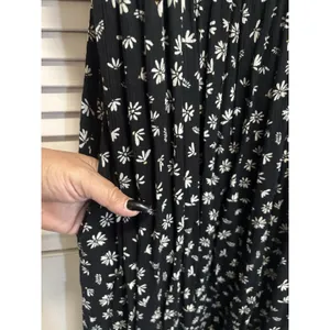 SO Floral Black/Cream Floral Smocked Back Midi Dress Size 2XL Pockets thumbnail 5
