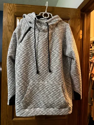 Michelle Mae quilted hoodie Gray Size 1X thumbnail 1