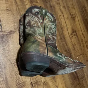 ROCKY HANDMADE Leather Western Cowgirl Boots-Brown Size 6 thumbnail 13