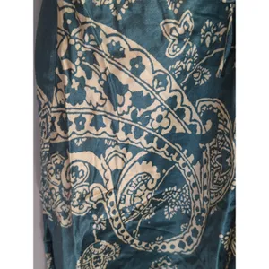 Zara Blue & White Satin Effect Paisley Mini Slip Dress Womens XS Y2K Retro‎ thumbnail 7