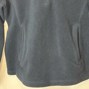 Patagonia Navy Blue Synchilla Fleece Quarter Zip Pocket Pullover Women's Size S thumbnail 3