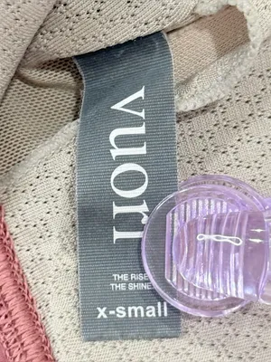 Vuori Mindset Sports Bra XS Cedar Mauve Strappy Workout Yoga Pilates Running thumbnail 10