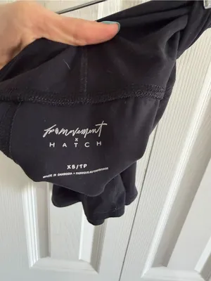 Free People Movement x Hatch Maternity Bike Shorts Black Extra Small thumbnail 3