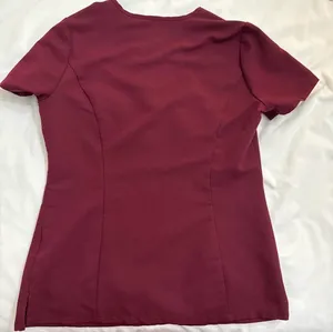 FIGS Burgundy Scrub Top/pants thumbnail 3