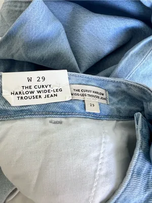 NWT Madewell Women's The Curvy Harlow Wide‎ Leg Trouser Jean High Rise Noll Wash thumbnail 9