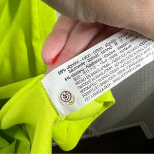 Zara NWT Lime Green Asymmetric Bodycon Midi‎ Dress thumbnail 7