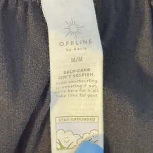 487‎ | NWT OFFLINE by Aerie The Hugger Relaxed Jogger Pants Womens Medium Black thumbnail 6