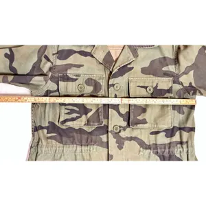 Aritzia TNA Minerva Army green Camo canvas utility jacket military fit coat XXS thumbnail 4