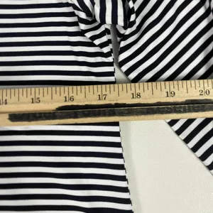 Anthonys Resort Wear Tunic Shirt‎ Womens Small Navy Stripe 3/4 Grommet Sleeve thumbnail 6