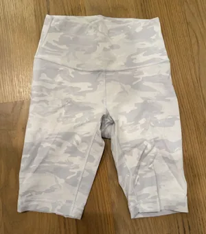 lululemon athletica Gray Camo Bike Shorts thumbnail 1