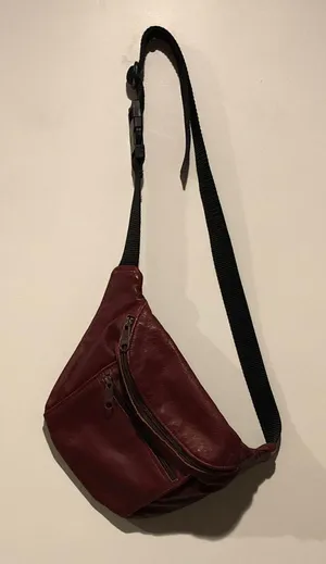 Vintage Mahogany Faux Leather Fanny Pack thumbnail 1
