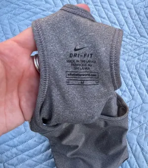 Nike Dri Fit Grey Sport Bra Size Medium thumbnail 3
