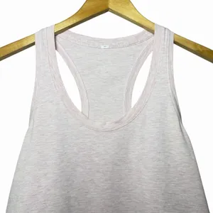 Lululemon Love Tank Women's Heathered‎ Pink Size 6 Pima Cotton Athleisure Yoga thumbnail 4