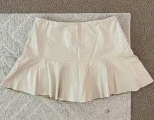 American Threads Faux leather pleated skort thumbnail 1