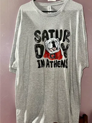 Tultex Gray Crewneck Tee - XXXL Plain Everyday Shirt thumbnail 1