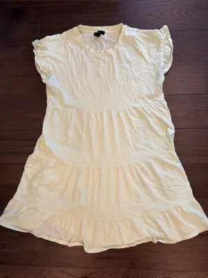 J. Crew Women’s Small Light Green Tiered Mini Short Sleeve Dress - C1-143 thumbnail 1