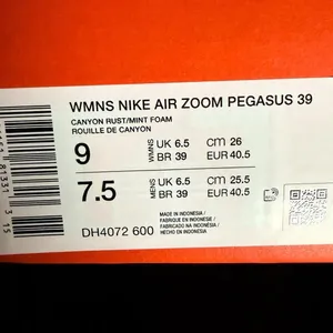 Nike Air Zoom Pegasus 39 Canyon Rust Mint Foam Women’s 9 NIB thumbnail 12