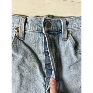 Levis Womens Premium Ribcage Shorts 28 Blue Button Fly Big E‎ Cut Off Denim thumbnail 2