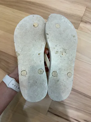 Coach cream White Sz 7.5 flip flops #summer #y2k thumbnail 6