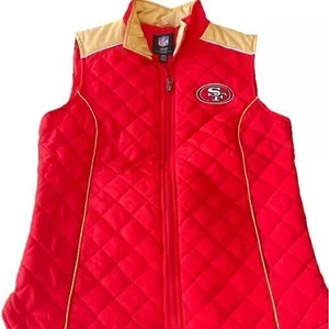 San Francisco 49ers Officially Licensed NFL Vest Womens Sz Small thumbnail 3