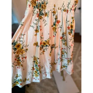 Old Navy Linen Mini Dress Floral Cottagecore Spring Summer Spaghetti Strap Party thumbnail 5