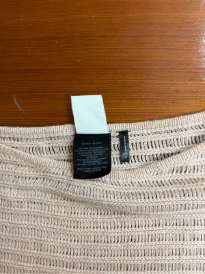Anthropologie Akemi + Kin Frenchie Cotton Linen Blend Fringe Poncho Sz S 💚🍄 thumbnail 8