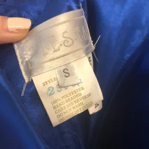Fiesta Blue Strapless Lace-Up Dress thumbnail 5
