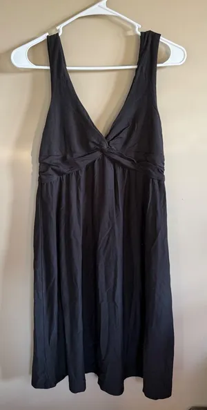Patagonia Womens Black Casual‎ Sundress Sleeveless V Neck Organic Cotton Blend thumbnail 1