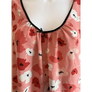 Vintage Oscar de la Renta Pink‎ Label Chemise Nightgown XL Pink Floral Slip thumbnail 3