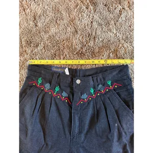Vintage Panhandle Slim Southwestern Embroidered High-Waisted Pants Pleated thumbnail 9