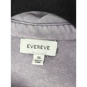 Evereve Ana Pocket Sweatshirt Washed Purple Gray XS Lounge Casual thumbnail 7