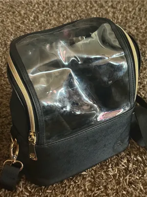 Reiavel Black Clear Top Cosmetic Crossbody Bag thumbnail 5
