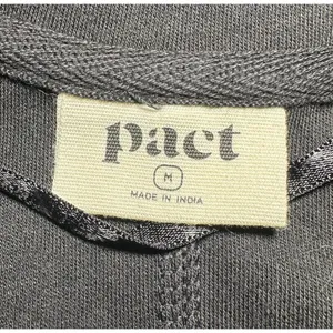 PACT Airplane Collection Relaxed Knit Blazer Jacket Black Medium Sustainable thumbnail 8