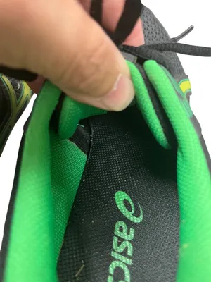 Asics Contend 8 wms black green leather fabric low sneakers sz 6.5 SKU 10-142 thumbnail 8