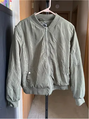 Women's Ambience Olive Green Bomber Jacket 3XL thumbnail 1